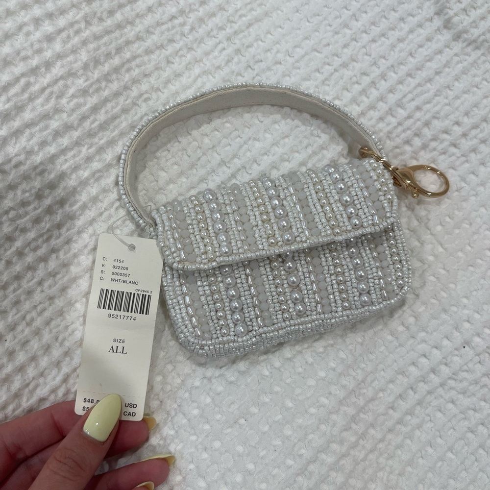 NWT Anthropologie Fiona Beaded Bag Charm